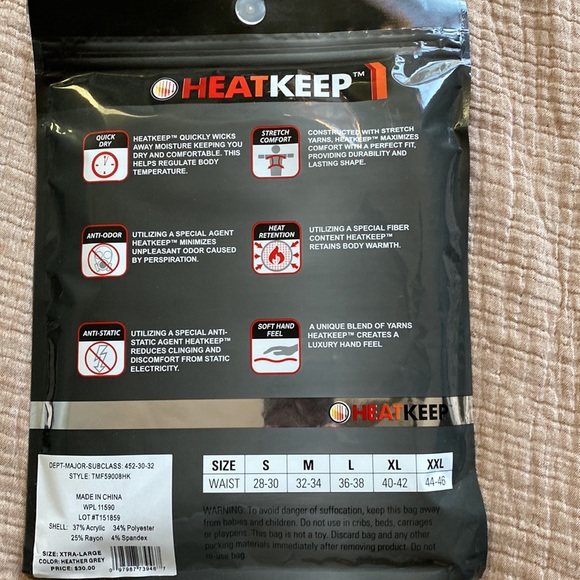 Mens thermal leggings siz Xlg - Picture 2 of 2